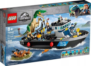 Lego 76942 Barionyks i ucieczka łodzią