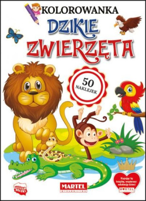 Martel Dzikie zwierzęta z naklejkami 30887