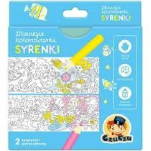 Czu 501294 dłuuugie kolorowanki syrenki