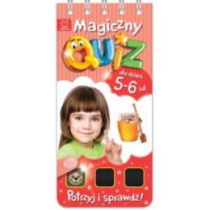 AKSJ magiczny quiz dla dzieci 5-6 lat czerwony 64323