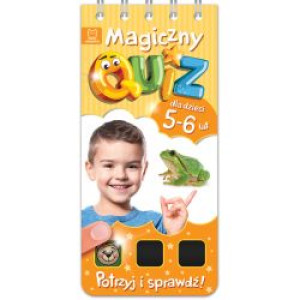 AKSJ magiczny quiz 5-6 lat pomarańczowy 64316