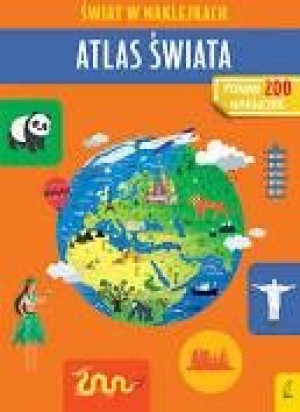 Wilga 76150 atlas świata. Świat w naklejkach.