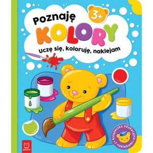 AKSJ 30638 poznaję kolory. Uczę się, koloruje, naklejam 3+
