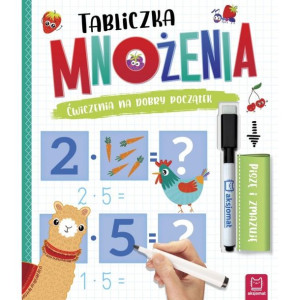 AKSJ 30744 tabliczka mnożenia. Ćwiczenia na dobry początek.
