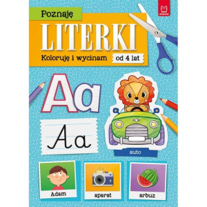 AKSJ 30867 poznaje literki. Koloruję i wycinam.