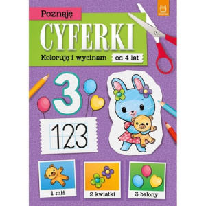 AKSJ 30874 poznaję cyferki. Koloruje i wycinam.
