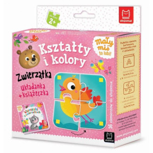 AKSJ 31529 mały miś to lubi. Kształty i kolory. Zwierzątka. Książeczka + uk