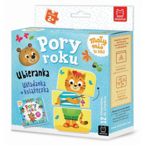 AKSJ 31512 mały miś to lubi. Pory roku. Układanka + książeczka