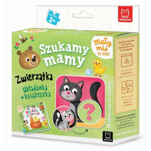 AKSJ 31536 mały miś to lubi. Szukamy mamy. Zwierzątka.  Układanka + książec
