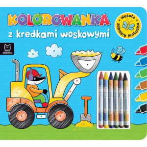 AKSJ 31789 kolorowanka z kredkami woskowymi. Wesołe zabawy malucha