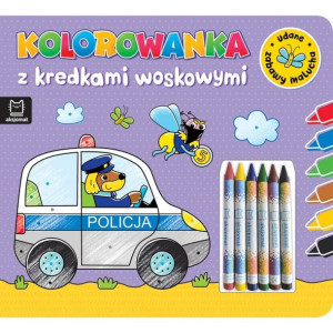 AKSJ 31802 kolorowanka z kredkami woskowymi. Udane zabawy malucha.