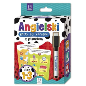 AKSJ 67874 angielski karty edukacyjne 1-3