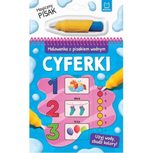 AKSJ malowanka z pisakiem wodnym cyferki 69120