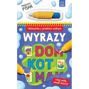 AKSJ malowanka z pisakiem wodnym wyrazy 69144
