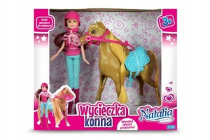 Lalka Natalia Wycieczka konna 23757 Artyk