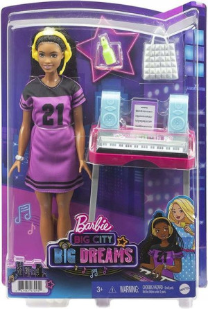 Barbie GYG38/GYG40 big city lalka + zestaw