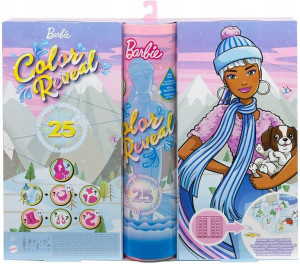 Barbie HBT74 kalendarz adwentowy color reveal