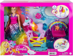 Barbie GTG01 księżniczka i jednorożec