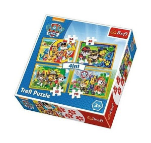Puzzle Trefl 4 W 1 34307 Psi Patrol Zawsze Na Czasie