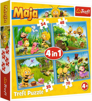 Puzzle Trefl 4w1 - 34356 Pszczółka Maja