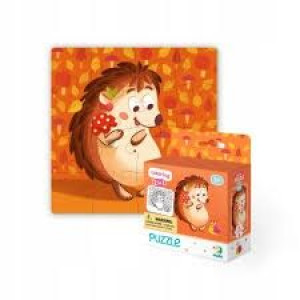 TM 300119 puzzle+kolorowanka jeż 40202