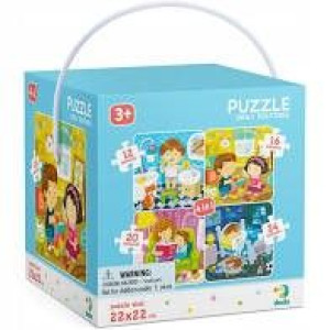 TM 300130 puzzle 4w1 mój dzień 40325