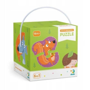 TM 300195 puzzle 2-3-4 el. zwierzęta leśne 41827