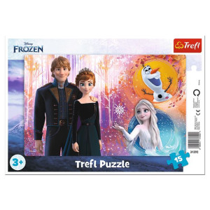 Puzzle Trefl 15 31392 ramka radosne wspomnienia Frozen