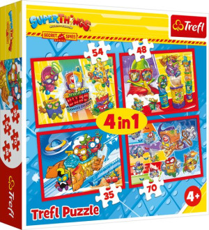 Puzzle Trefl 4w1 34376 tajni szpiedzy