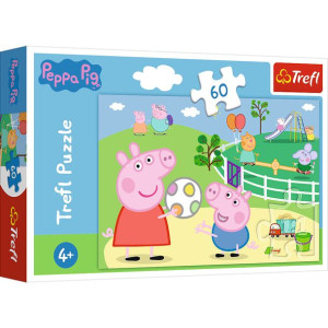 Puzzle Trefl 60 17356 Peppa zabawy w gronie przyjaciół