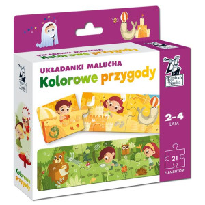 Edgard 21633 Układanki Malucha. Kolorowe Przygody