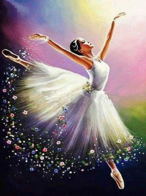 Diamentowa mozaika balerina 52728 Norimpex