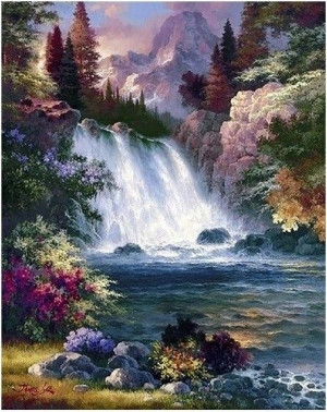 Diamentowa mozaika wodospad 52766 Norimpex