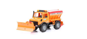 Bruder 02572 Unimog Piaskarka Z Pługiem