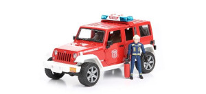 Bruder 02528 Jeep Wrangler Straż Pożarna Z Figurką