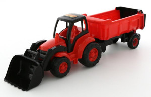 Polesie 0438 Traktor Z Łyżką I Naczepą Mistrz