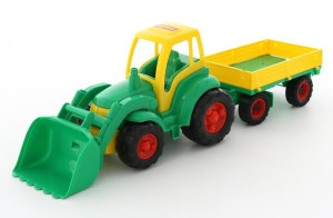 Polesie 0520 Traktor Z Łyżką I Przyczepą Mistrz
