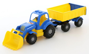 Polesie 45027 Traktor Siłacz Z Przyczepą I Łyżką
