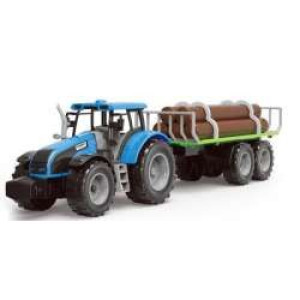 Askato Traktor Z Przyczepą Z Drewnem 10295