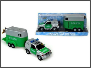 samochód polizei im 6572 z koniem et. hipo