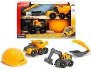 Simba 203729013 zestaw koparka Volvo+kask
