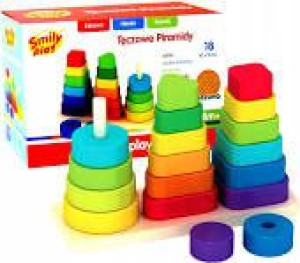 Smily 7319 tęczowe piramidy 34623