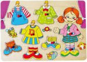 TB puzzle drewniane ubieranie dziewczynki 86285 Brimarex