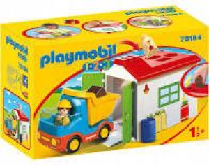 Playmobil 1-2-3 70184 Ciężarówka Z Garażem Sorter