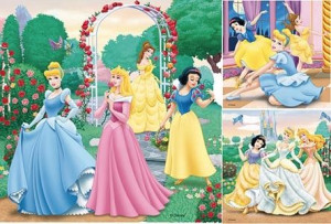 Ravensburger 094110 Puzzle 3x 49 El Księżniczki