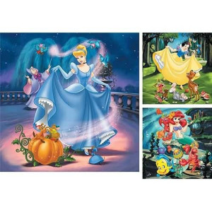 Ravensburger 093397 Puzzle 3x 49 El Księżniczki