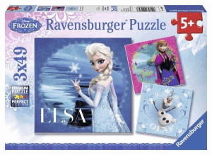 Ravensburger 092451 Puzzle 3x49 Gorączka Lodu