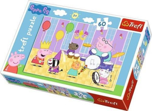 Puzzle Trefl 60 17312 Świnka Peppa Na Balu
