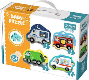 Trefl 36071 Baby Puzzle Pojazdy I Zawody