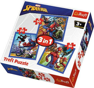 Puzzle Trefl 3w1 34841 Spider-man Pajęcza Siła